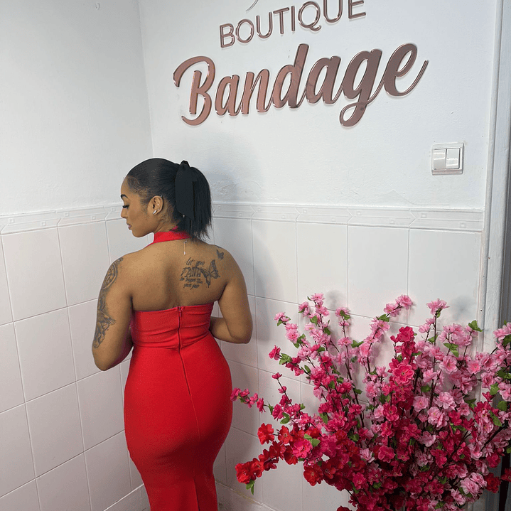 Vestido Bandage Isadora - Vermelho 2