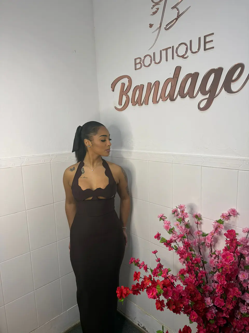 Isadora Maxi Dress Brown 1