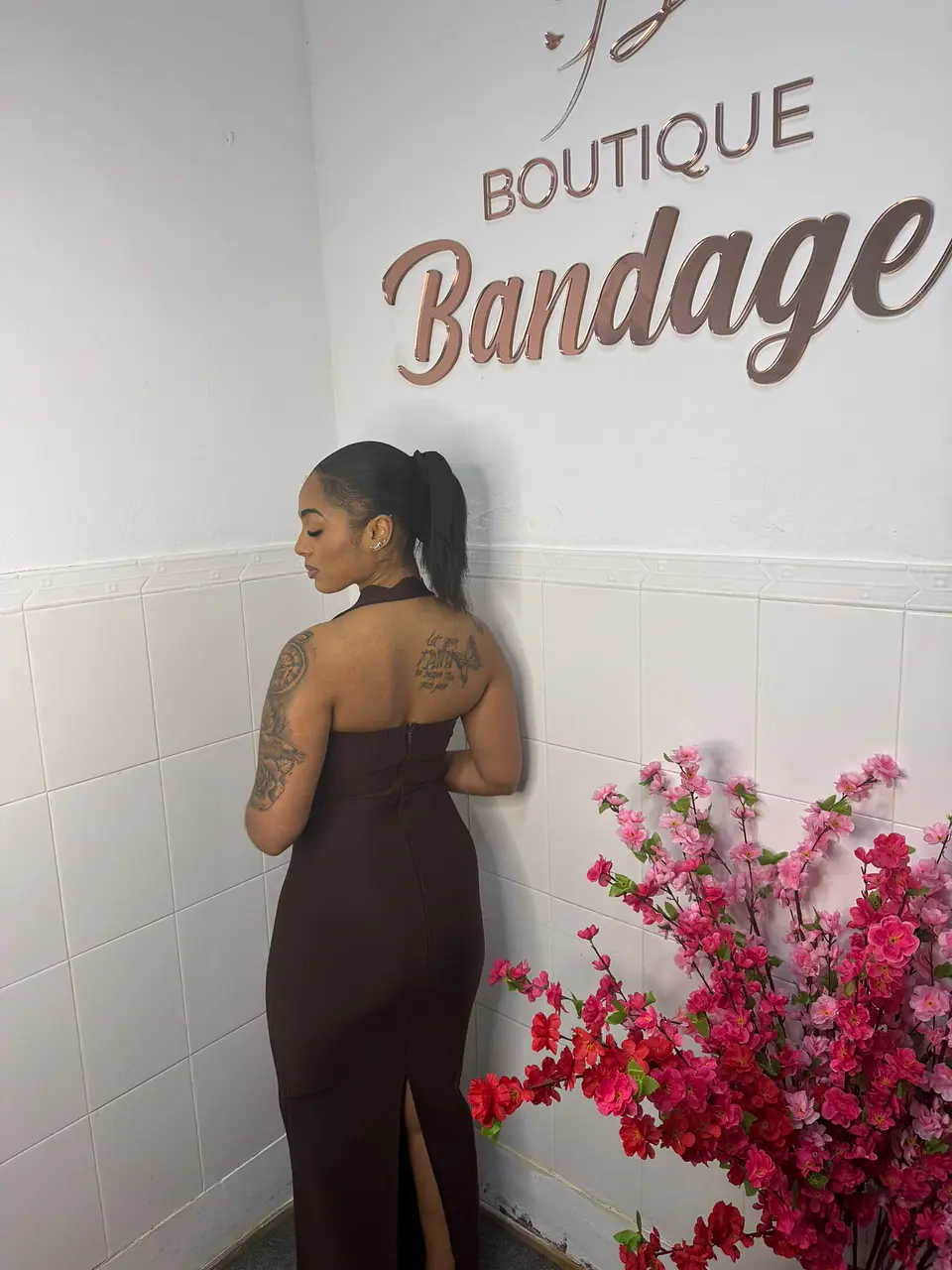 Isadora Maxi Dress Brown 2