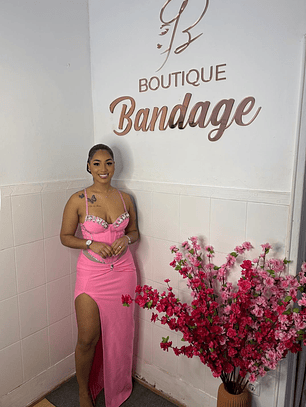 Vestido Bandage Elin - Rosa