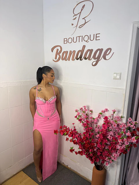 Elin Maxi Dress Pink