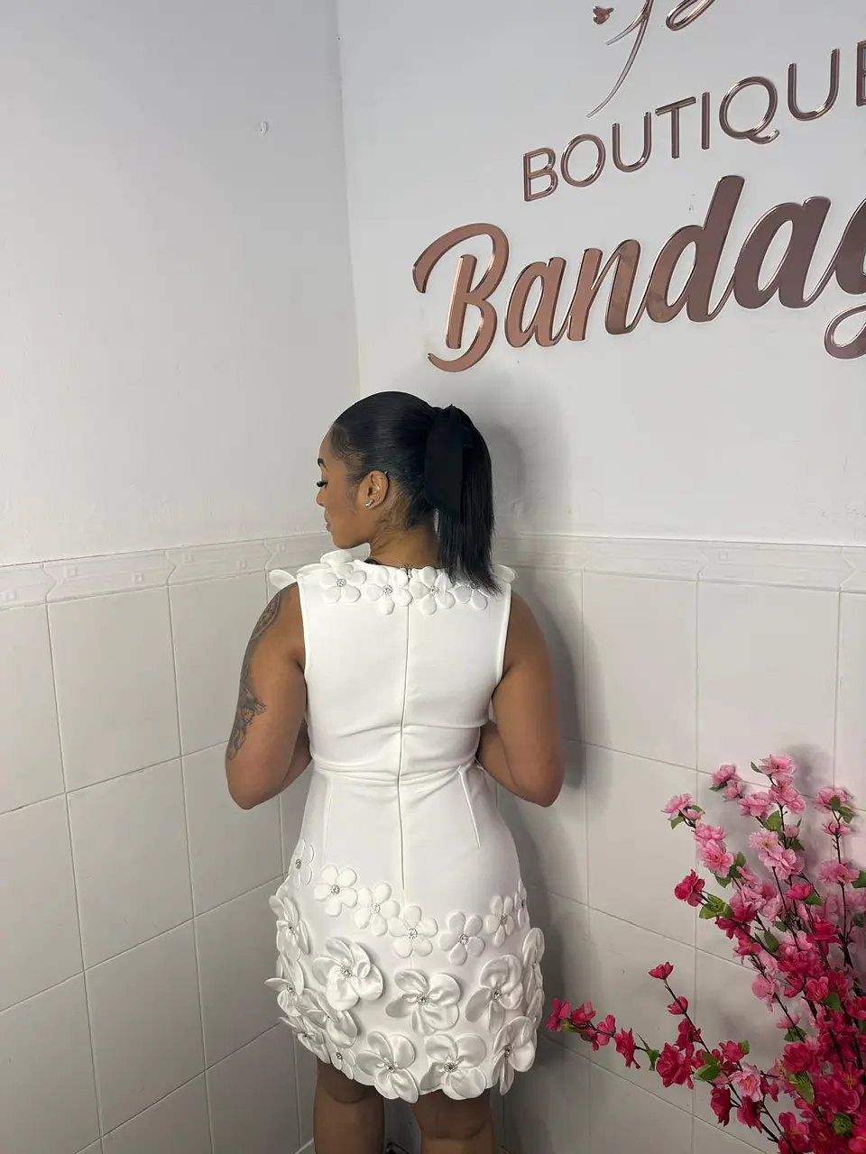 Florrie Mini Dress White  2