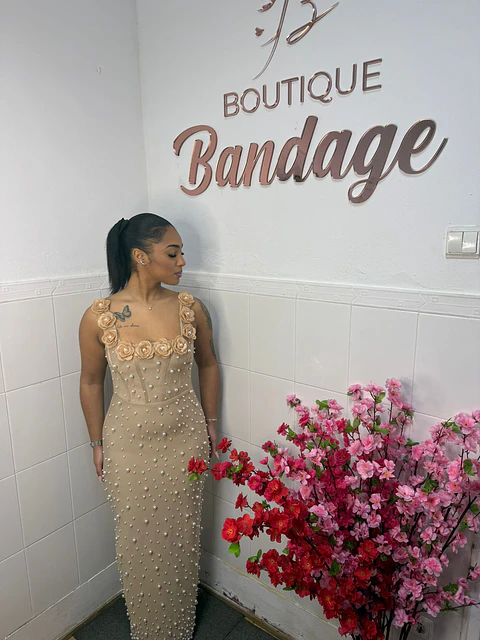 Esmeralda Maxi Dress Beige