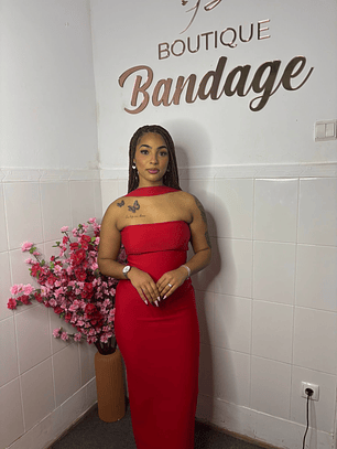 Vestido Bandage Queen - Vermelho