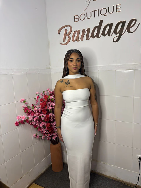 Ysabelle Midi Dress White