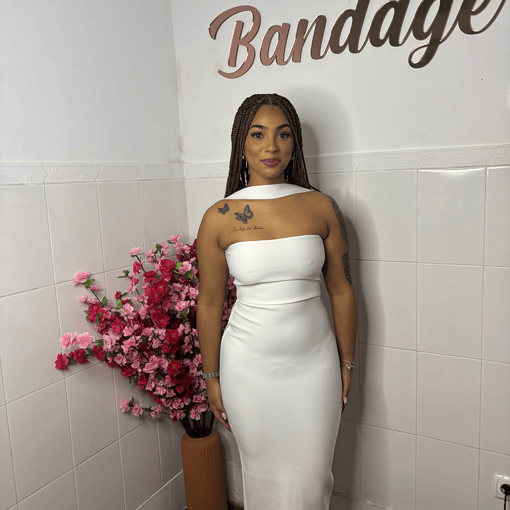 Vestido Bandage Queen - Branco 1