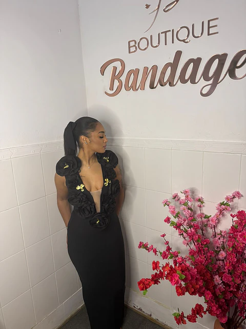  Clemmie Maxi Dress Black