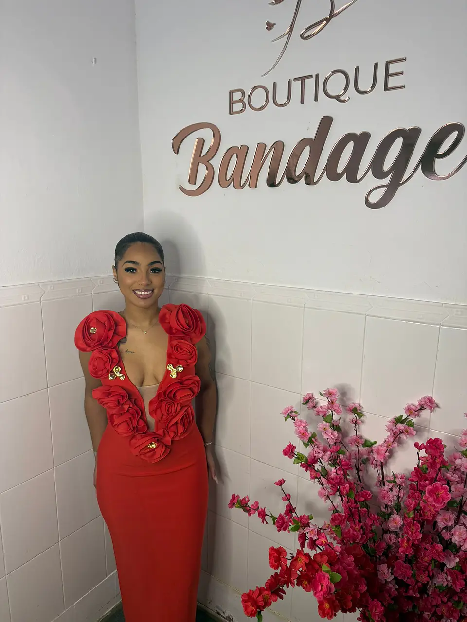 Clemmie Maxi Dress Red 1