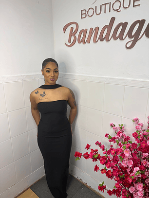 Vestido Bandage Queen - Preto