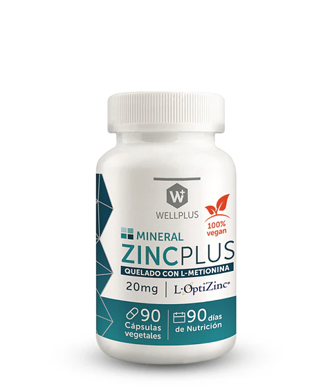 Zinc Plus 20 Mg 90 Cápsulas