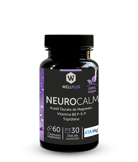 NeuroCalm Wellplus – Magnesio Acetil Taurato, Triptófano y B6 Activa para Apoyo del Sistema Nervioso | Boutique de Piel