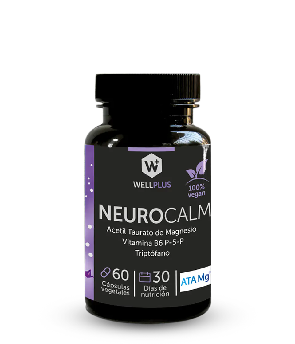 NeuroCalm Wellplus – Magnesio Acetil Taurato, Triptófano y B6 Activa para Apoyo del Sistema Nervioso | Boutique de Piel 1
