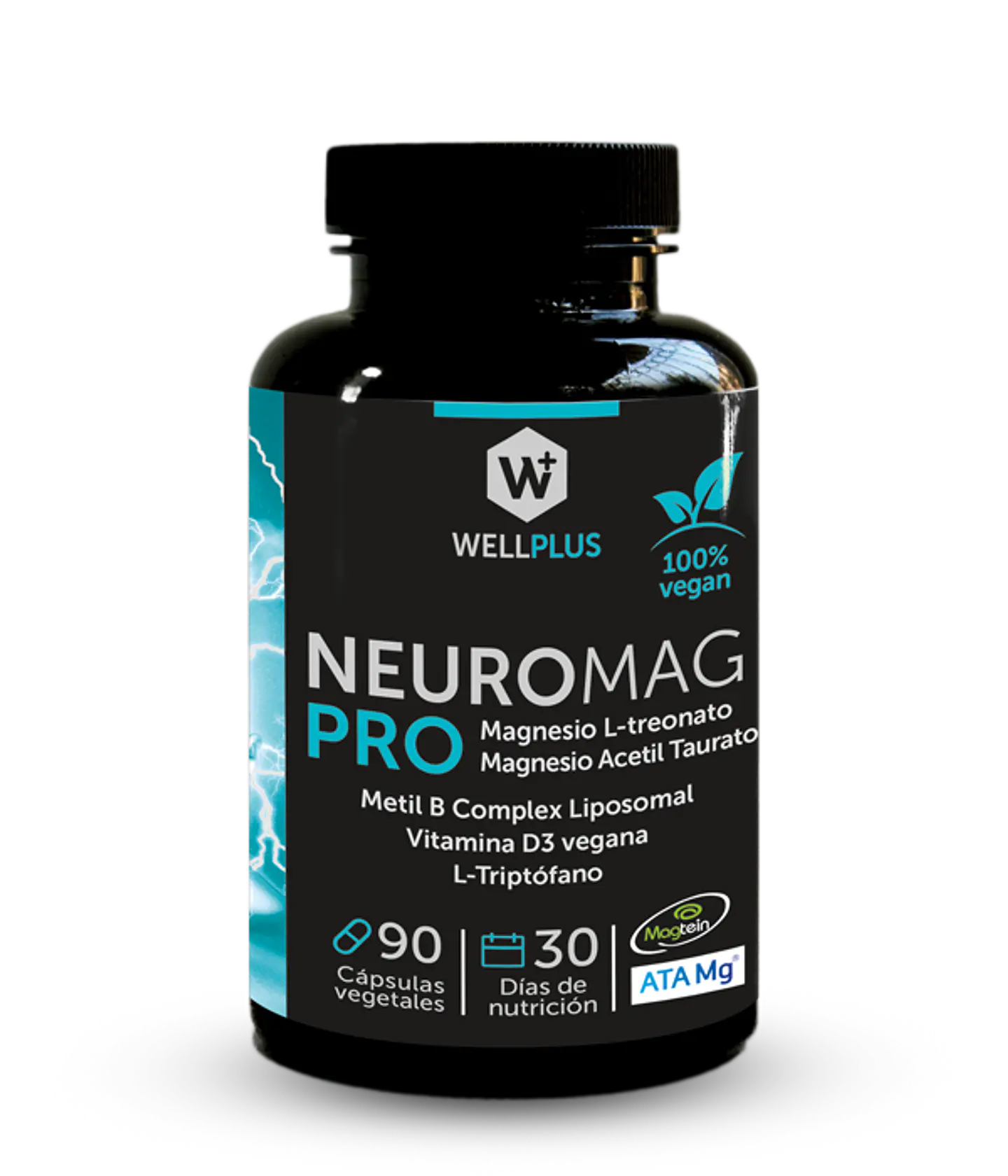 NeuroMag Pro Wellplus – Magnesio L-Treonato, Taurina, Triptófano y Complejo B Liposomal | Boutique de Piel 1