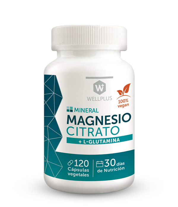 Magnesio Citrato + L- Glutamina 120 Cápsulas