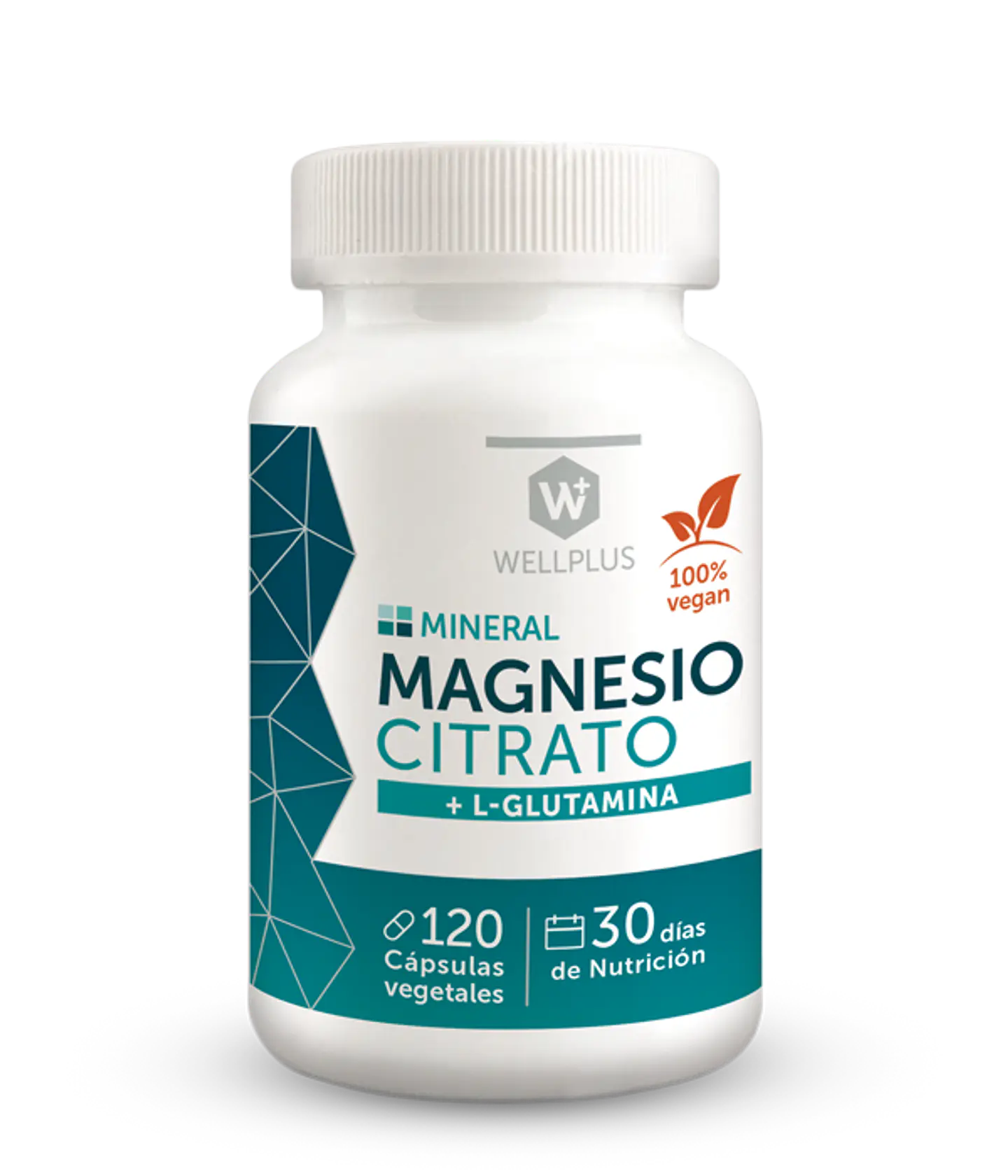 Magnesio Citrato + L Glutamina 120 Cápsulas Wellplus Boutique de Piel 1