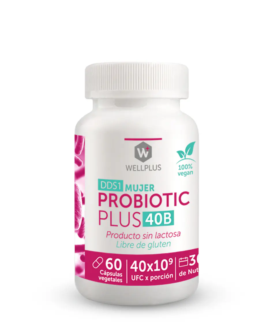 Probiotic Plus 40B Mujer 60 Cáp  ¿Tu bienestar íntimo y digestivo no está en equilibrio? 1