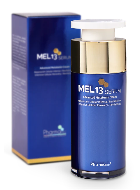 MEL 13 Serum Advanced Melatonin  ¿Estás notando los primeros signos de envejecimiento en tu piel, como arrugas, pérdida de firmeza o manchas? 