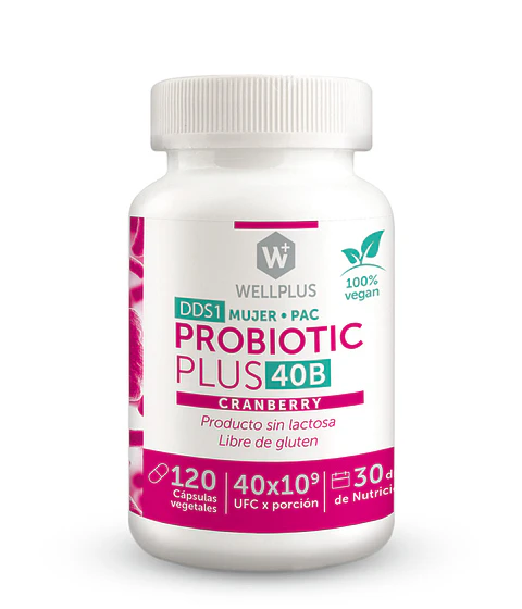 Probiotic 40B Cranberry 120 cáp ¿Tu bienestar íntimo y digestivo no está en equilibrio?