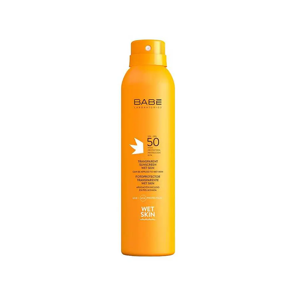 Fotoprotector Transparente Wet Skin SPF 50  BABE vencimiento 7/26 3
