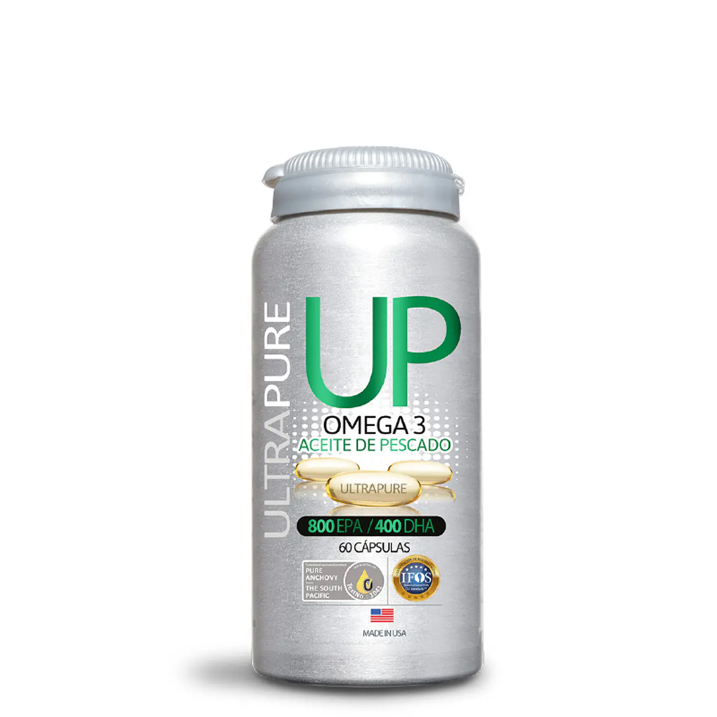 Omega UP UltraPure (60 Cápsulas) ¿Estás buscando un suplemento que respalde tu salud cardiovascular y cerebral? 1