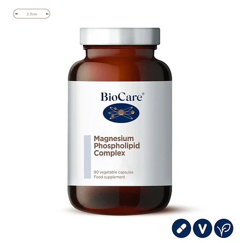 Fosfolípidos de Magnesio Biocare – Magnesio de Alta Biodisponibilidad para Sistema Nervioso y Energía 90 Cápsulas
