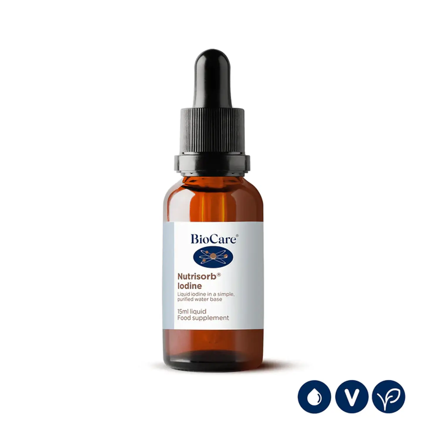 Nutrisorb Yodo Líquido Biocare – Yodo en Gotas Alta Absorción para Metabolismo y Equilibrio Hormonal 15 ml 2