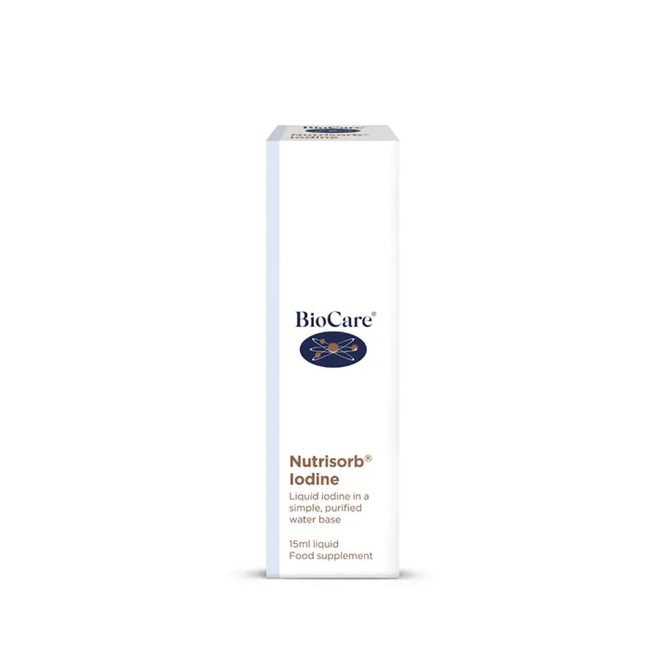 Nutrisorb Yodo Líquido Biocare – Yodo en Gotas Alta Absorción para Metabolismo y Equilibrio Hormonal 15 ml 3