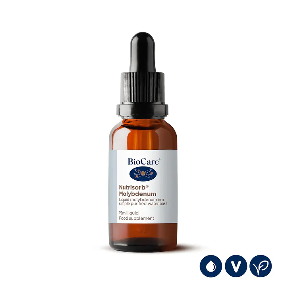 Nutrisorb Molibdeno Líquido Biocare – Molibdeno en Gotas Alta Absorción 15 ml  1