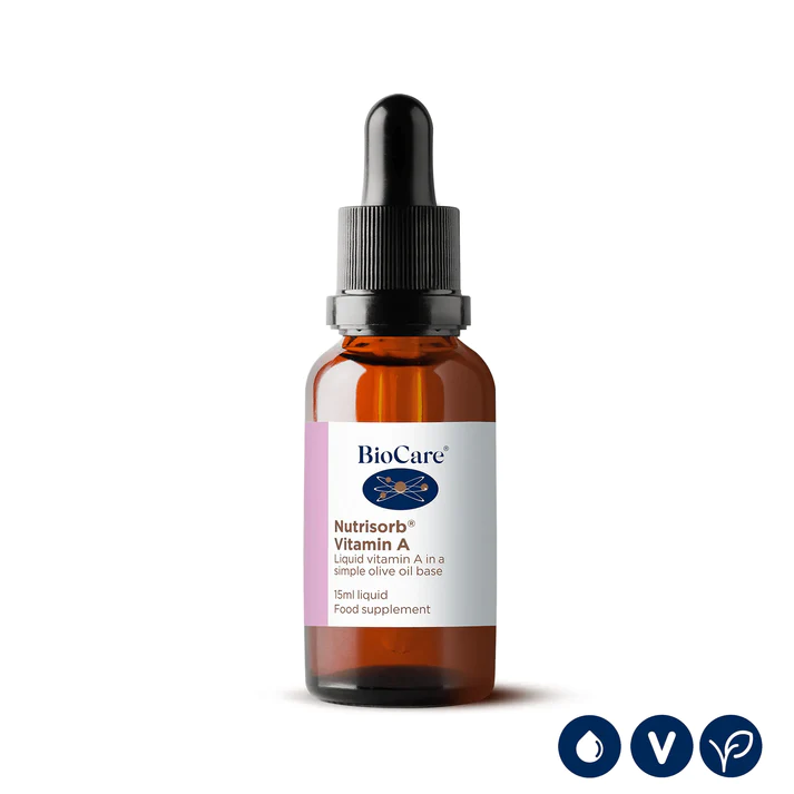 Nutrisorb Vitamina A Líquida Biocare – Vitamina A en Gotas Alta Absorción 15 ml