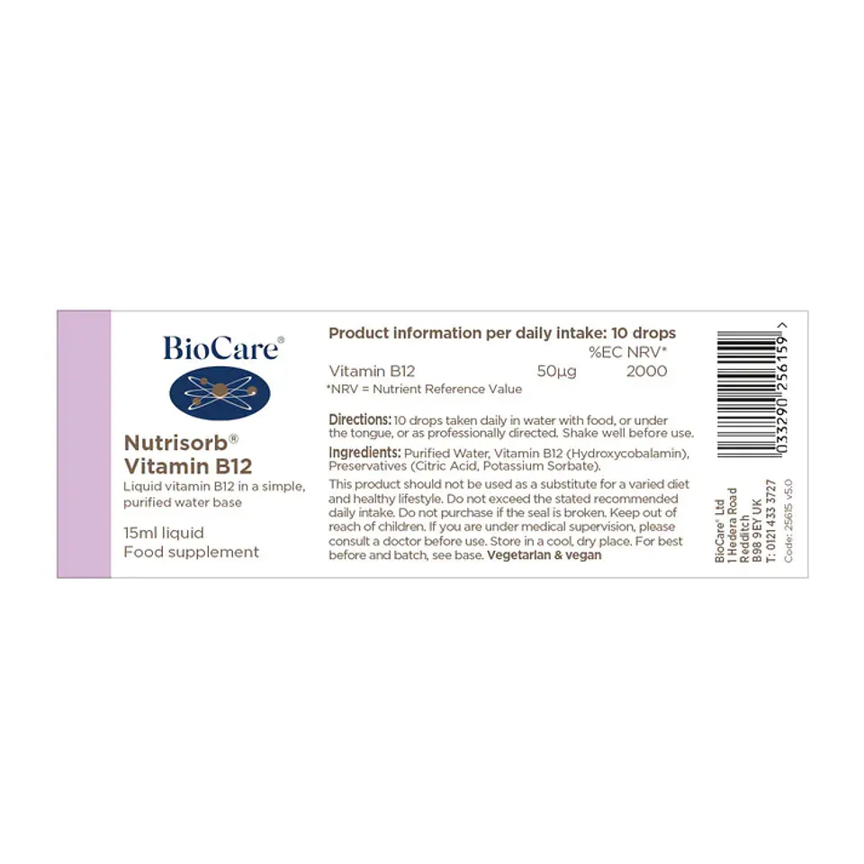 NUTRISORB - VITAMINA B12 LIQUIDA 15ML 3