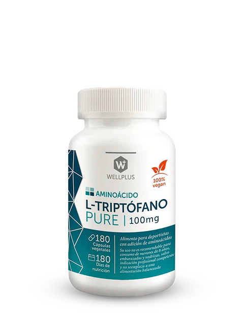 L-Triptófano Pure Wellplus 100 mg – Aminoácido esencial | Boutique de Piel