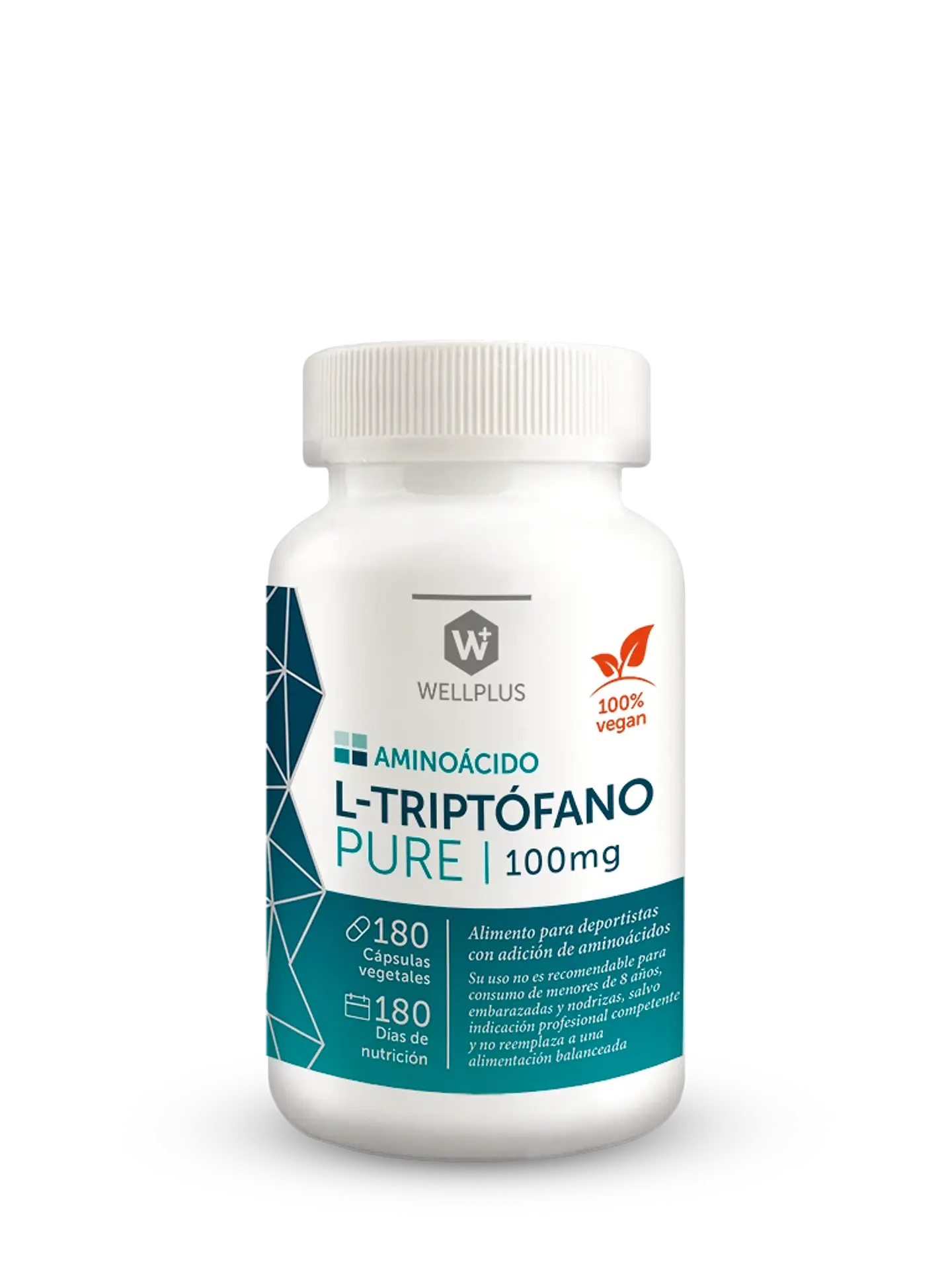 L-Triptófano Pure Wellplus 100 mg – Aminoácido esencial | Boutique de Piel 1