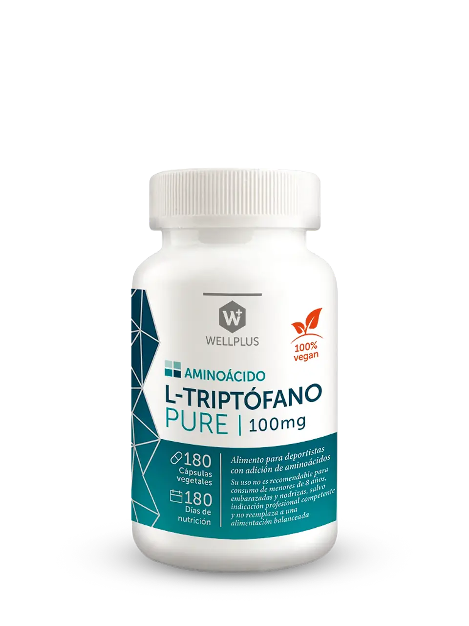 L-Triptófano Pure Wellplus 100 mg – Aminoácido esencial | Boutique de Piel 1