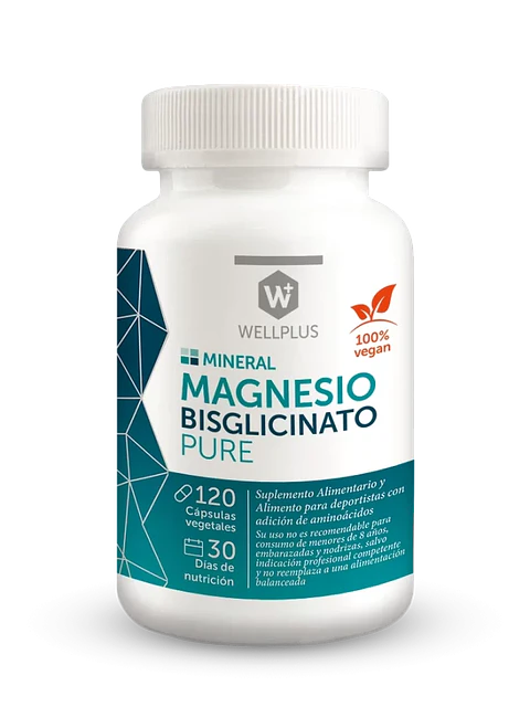 Magnesio Bisglicinato Pure 120 cáp
