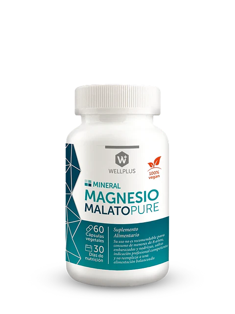 Magnesio MalatoPure Wellplus – Magnesio de Alta Energía con Ácido Málico 60 cápsulas Boutique de Piel