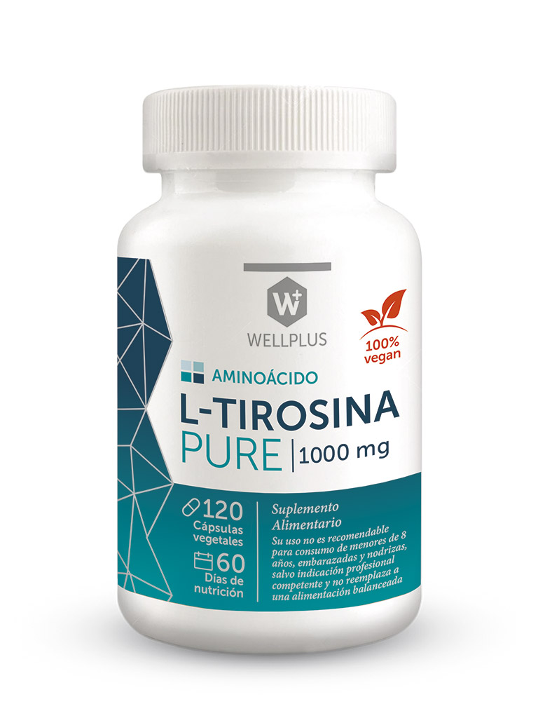 L-Tirosina Pure 1500 mg 120 cápsulas