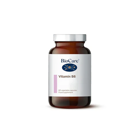 Vitamina B6 Biocare – Piridoxal-5-Fosfato (P-5-P) Alta Absorción 60 Cápsulas