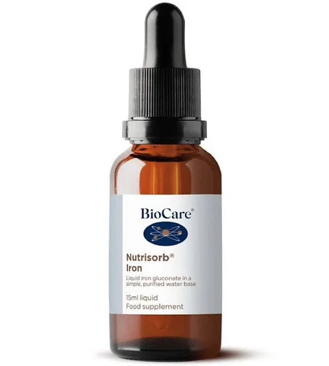 Nutrisorb Hierro Líquido Biocare – Hierro Líquido de Alta Absorción en Gotas 15 ml 