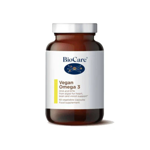 Vegan Omega 3 Biocare – Omega 3 de Algas con EPA y DHA 60 Cápsulas