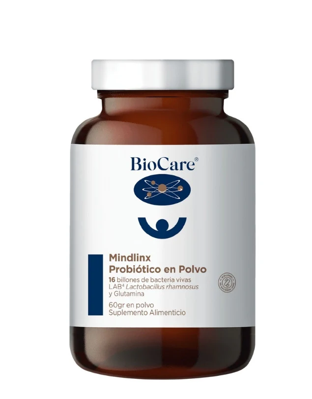 Biocare, Mindlinx powder - Probiótico en Polvo con Glutamina 60g