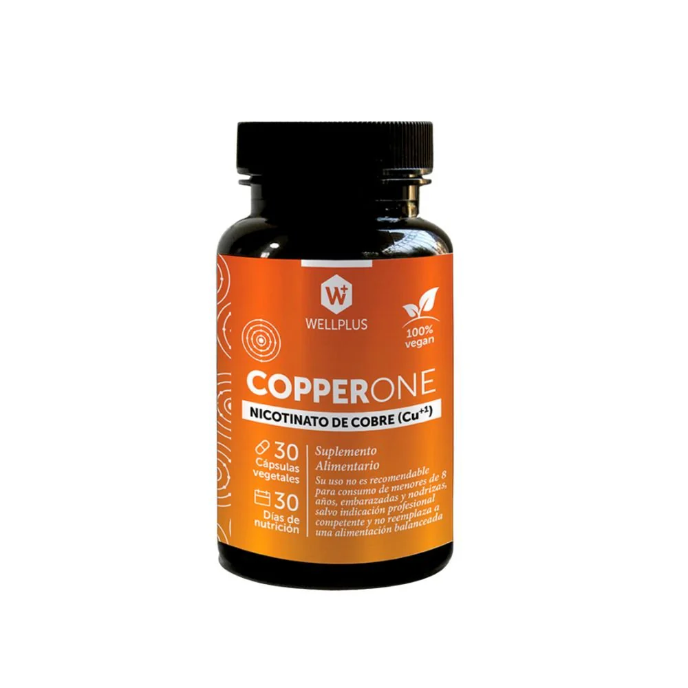 Cobre Biodisponible (Nicotinato de Cobre Cu+1) 30 cápsulas Boutique de Piel