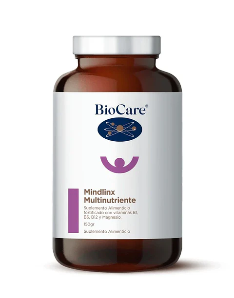 Mindlinx Multinutriente Polvo Biocare – Multivitamínico en Polvo para Energía y Sistema Nervioso 150 g 
