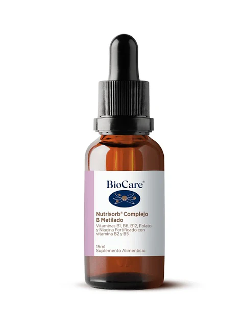 Complejo B Metilado Líquido Biocare – Vitaminas B Activas en Gotas Alta Absorción 15 ml