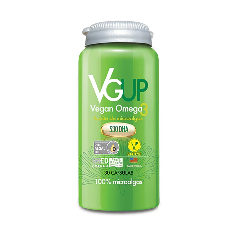 Omega UP Vegan DHA (30 cápsulas) ¿Buscas una fuente vegetal de Omega-3 que respete tu estilo de vida vegano y aporte beneficios a tu corazón, cerebro y piel?