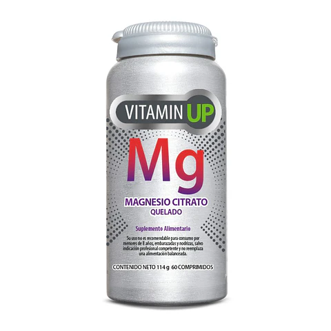 Magnesio Citrato Quelado Vitamin Up 60 Cápsulas