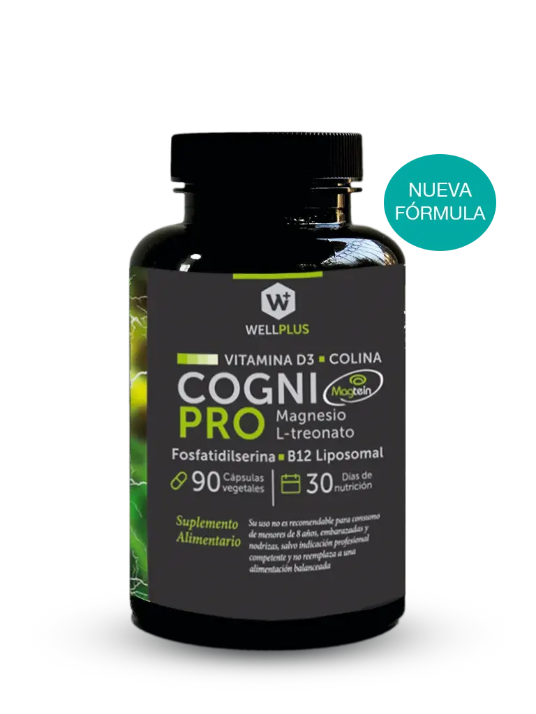 Cogni Pro Wellplus – Soporte Cognitivo Integral con Magnesio L-Treonato, Colina y Fosfatidilserina