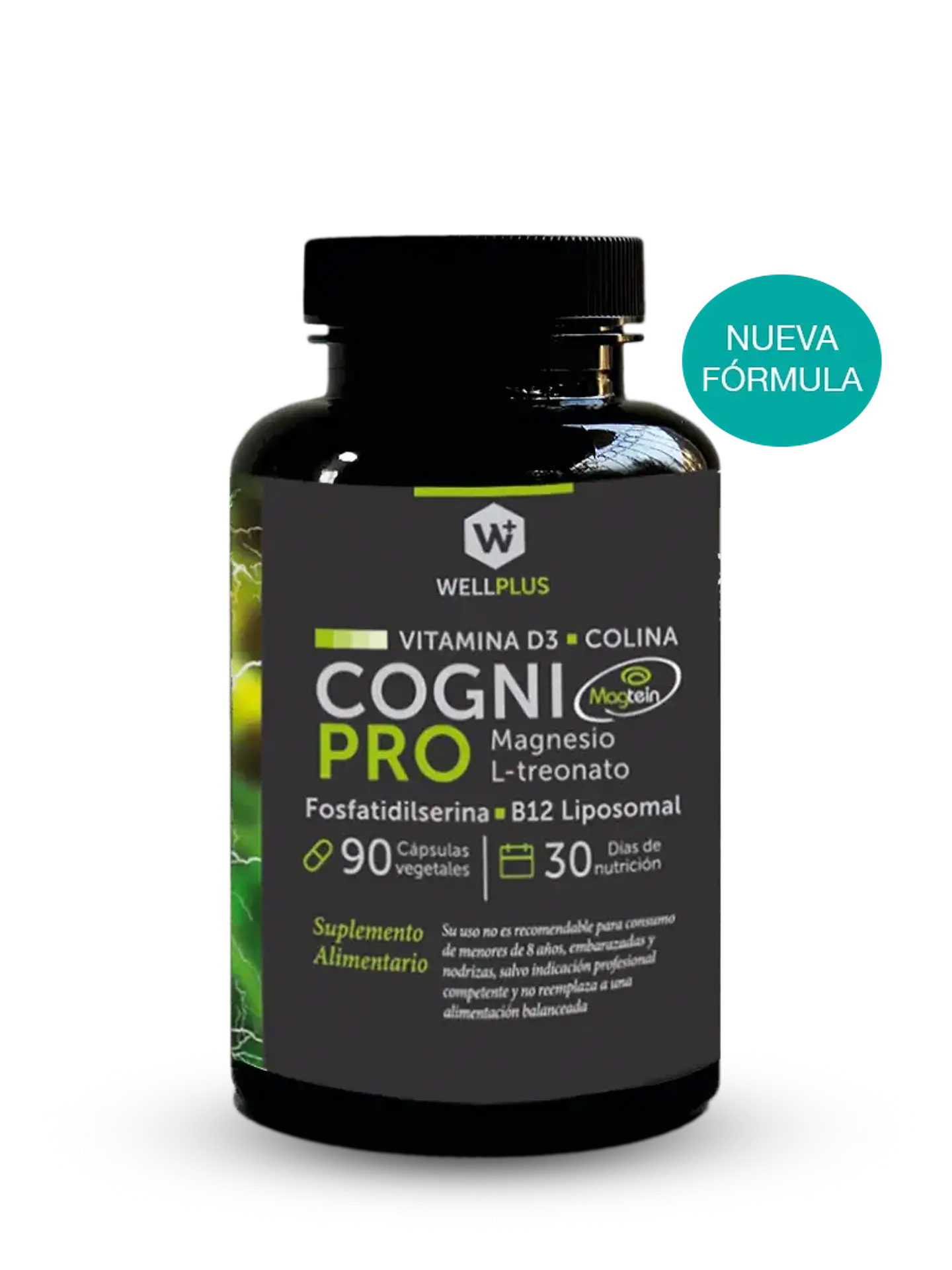 Cogni Pro Wellplus – Soporte Cognitivo Integral con Magnesio L-Treonato, Colina y Fosfatidilserina 1
