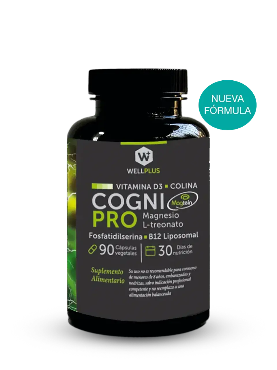 Cogni Pro Wellplus – Soporte Cognitivo Integral con Magnesio L-Treonato, Colina y Fosfatidilserina 1