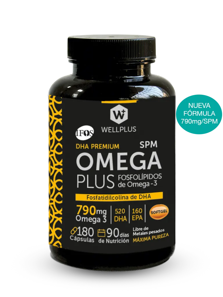 OMEGA PLUS 790 Mg Wellplus 180 Cáp ¿Sientes que tu memoria,