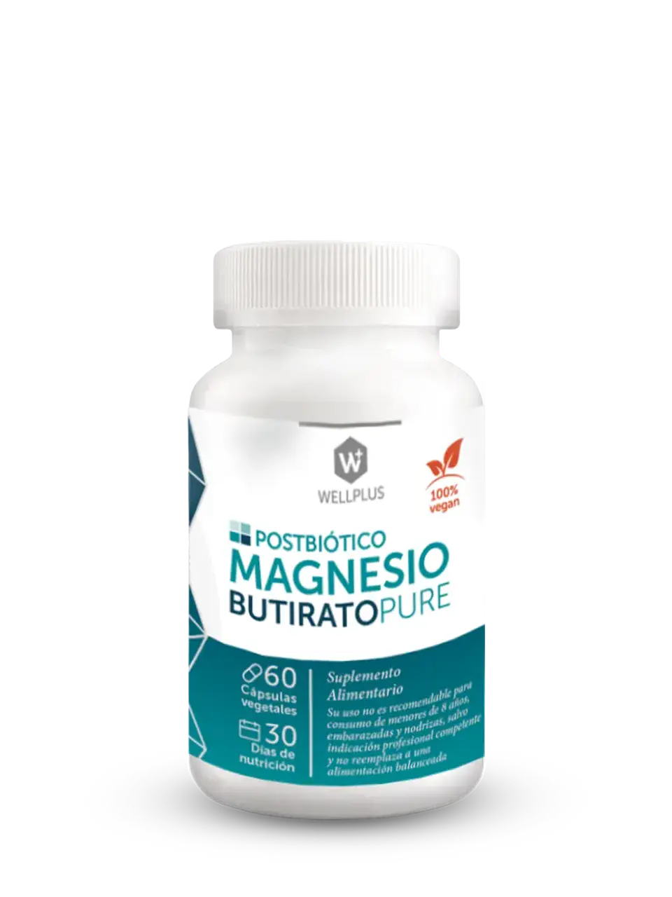 Magnesio Butirato Pure Wellplus – Postbiótico con Butirato de Magnesio | Boutique de Piel 1